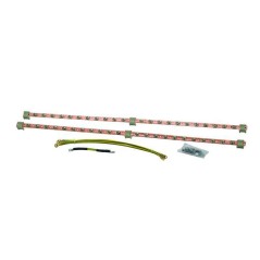 "Lanview 2 pcs VERTICAL EARTHING SET - High-Quality RAX155 Grounding Solution"